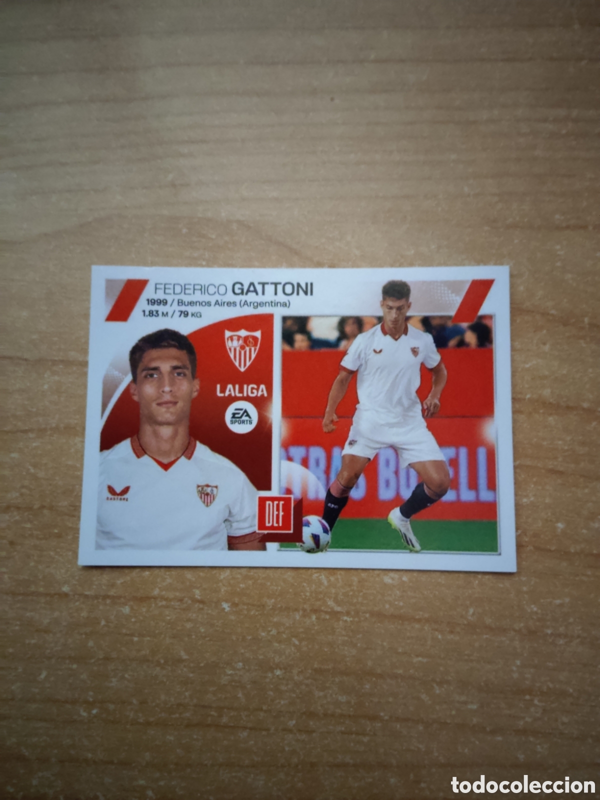 Cromos de f&uacute;tbol: 23 GATTONI ULTIMO FICHAJE SEVILLA LIGA ESTE 2023 2024