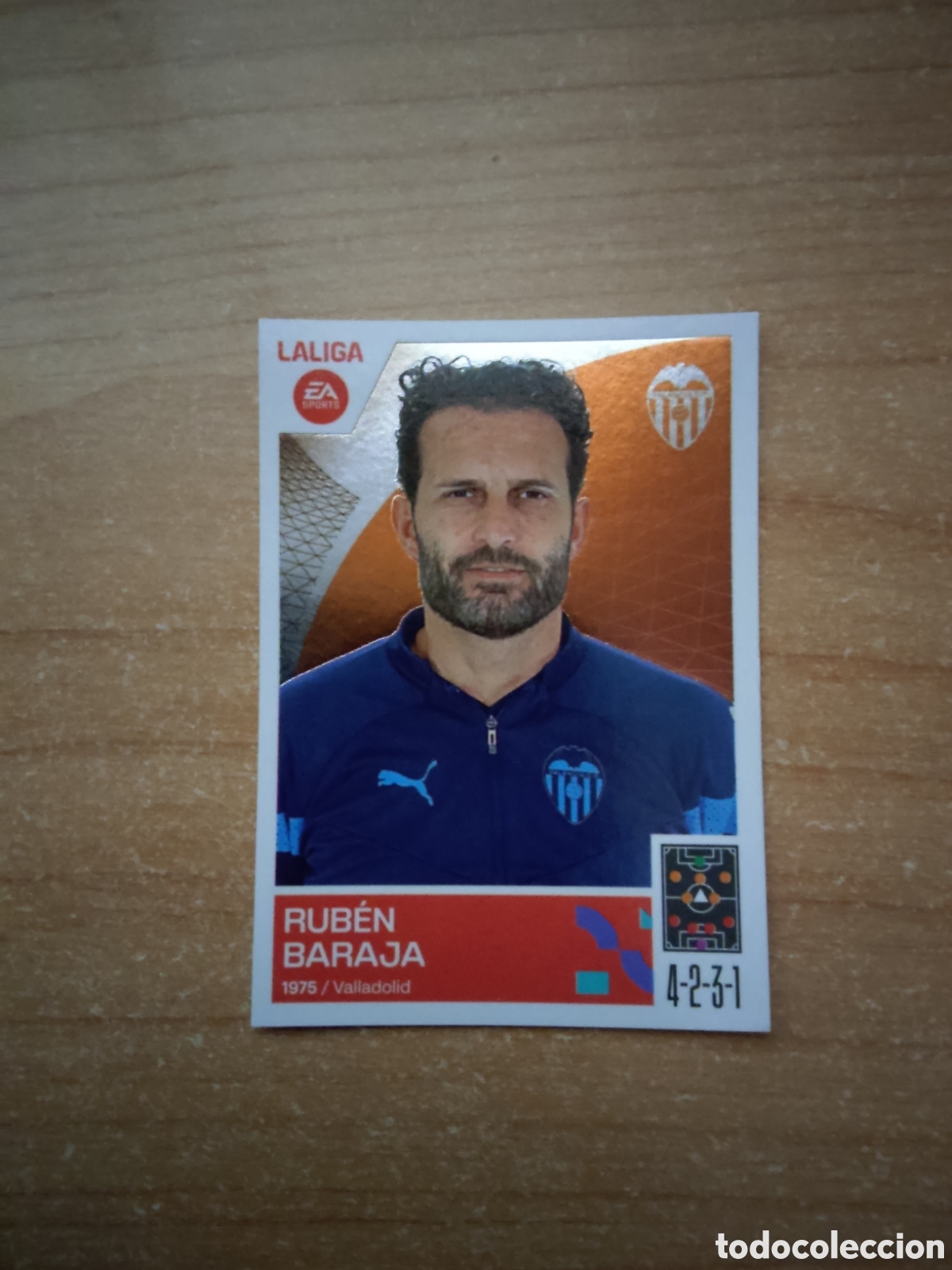 Cromos de f&uacute;tbol: 2 RUBEN BARAJA VALENCIA LIGA ESTE 2023 2024