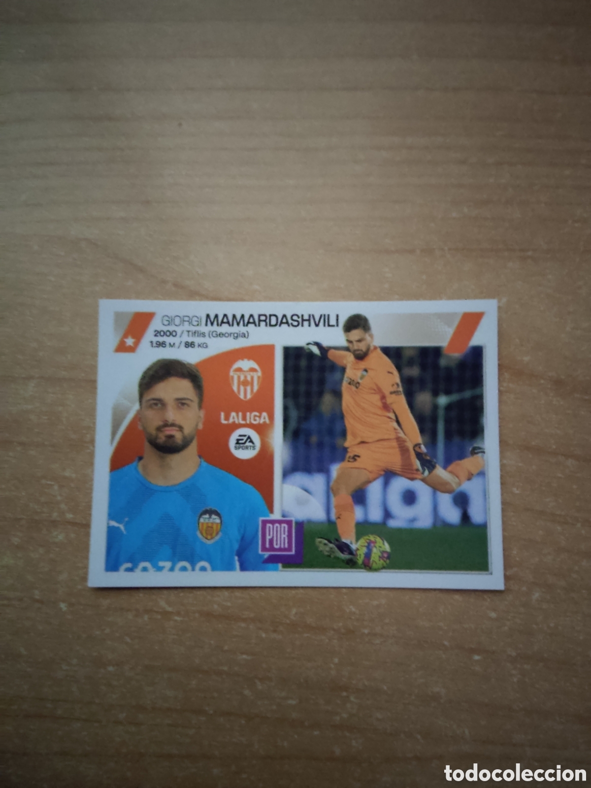 Cromos de f&uacute;tbol: 3 MAMARDASHVILI VALENCIA LIGA ESTE 2023 2024
