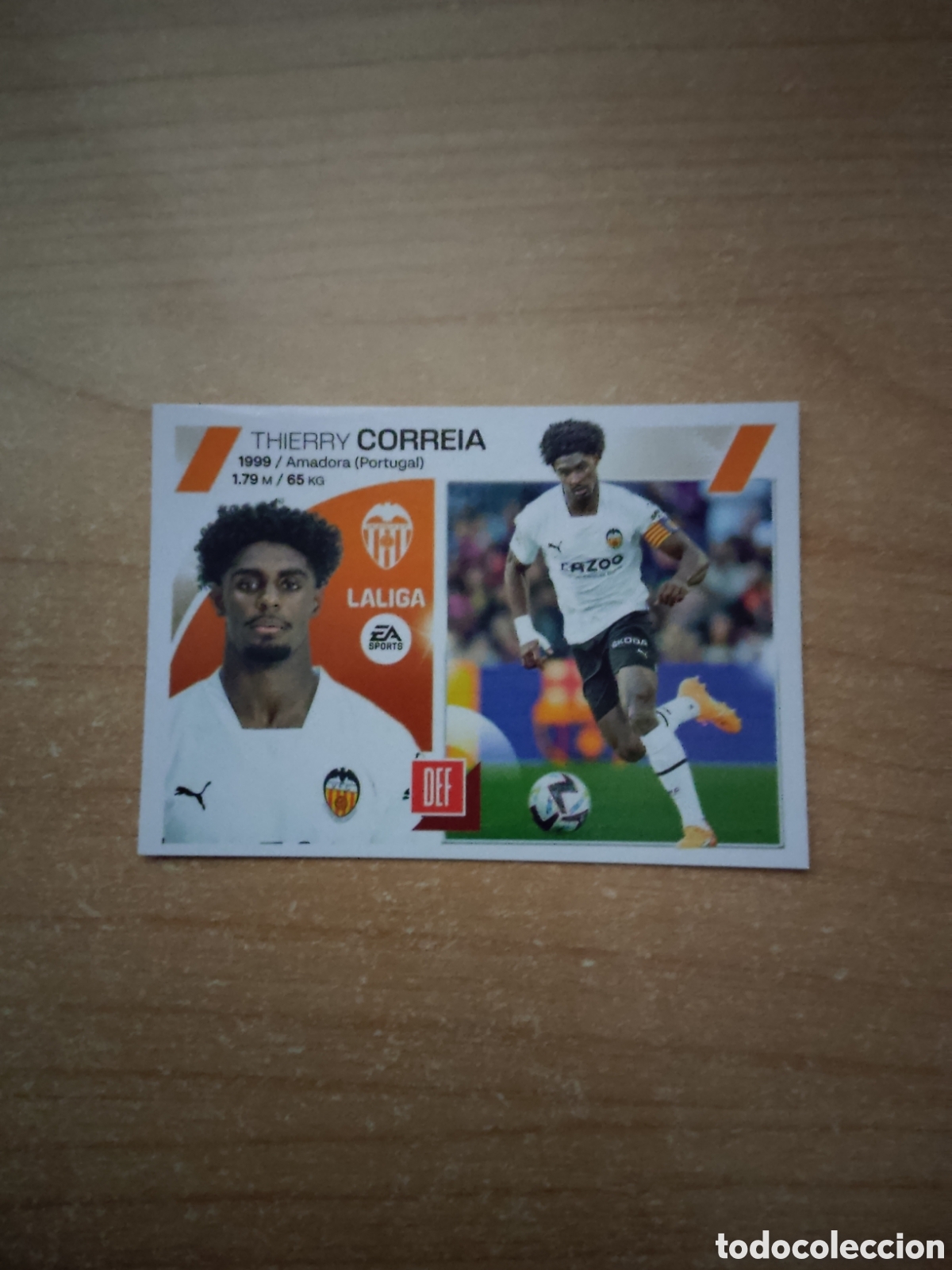 Cromos de f&uacute;tbol: 5 CORREIA VALENCIA LIGA ESTE 2023 2024