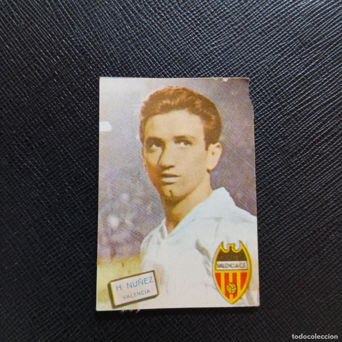 Cromos de f&uacute;tbol: H NU&Ntilde;EZ VALENCIA FHER 1961 1962 CROMO FUTBOL LIGA 61 62 - DESPEGADO - A16 PG244