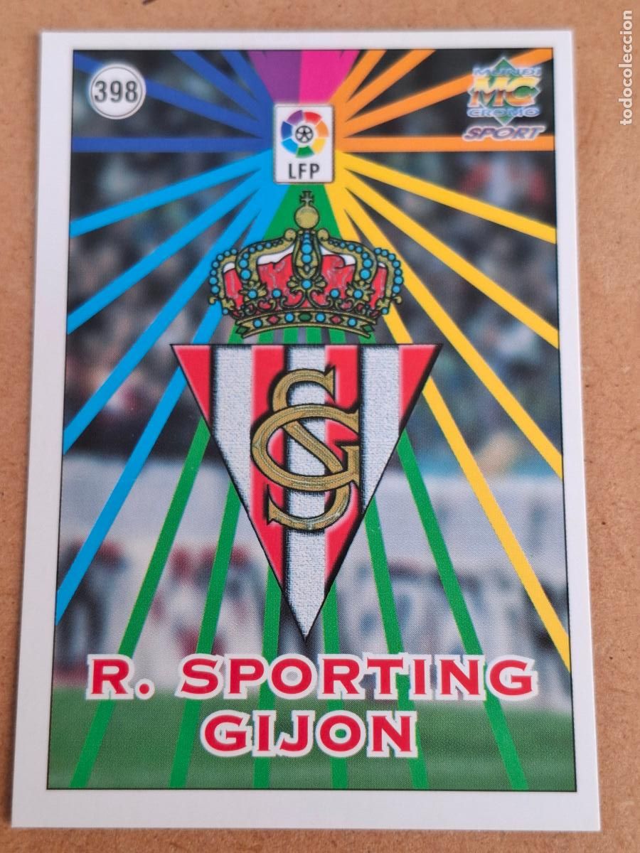 Cromos de f&uacute;tbol: MUNDICROMO 98 99 1998 1999 - 398 ESCUDO / PLANTILLA - SPORTING GIJ&Oacute;N - CP14