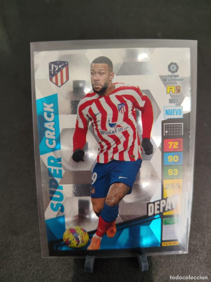 Cromos de f&uacute;tbol: Adrenalyn 22 23 Depay Atletico de Madrid Nuevo Super Crack 507