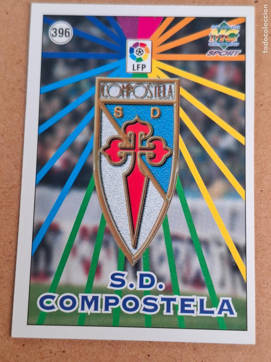 Figurine di Calcio: MUNDICROMO 98 99 1998 1999 - 396 ESCUDO / PLANTILLA - S.D. COMPOSTELA - CP14
