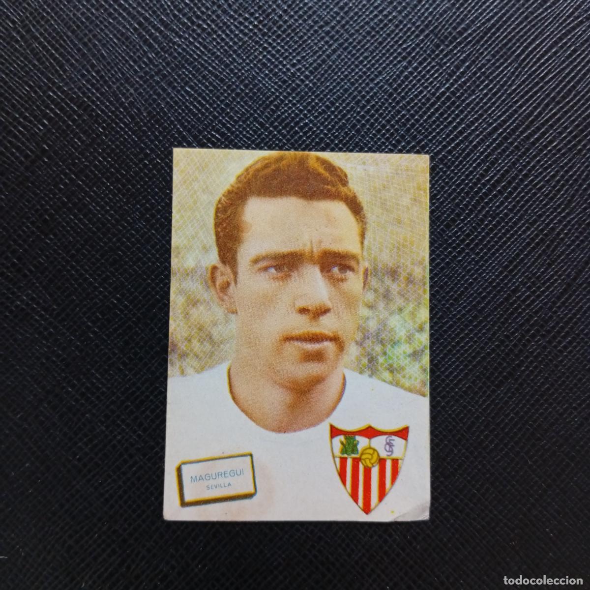 Figurine di Calcio: MAGUREGUI SEVILLA FHER 1961 1962 CROMO FUTBOL LIGA 61 62 - DESPEGADO - A16 PG244