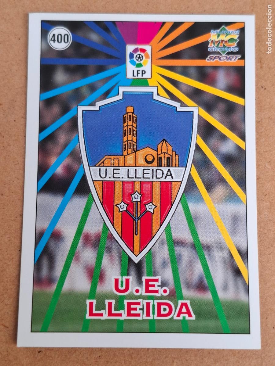 Figurine di Calcio: MUNDICROMO 98 99 1998 1999 - 400 ESCUDO / PLANTILLA - U.E. LLEIDA - CP14