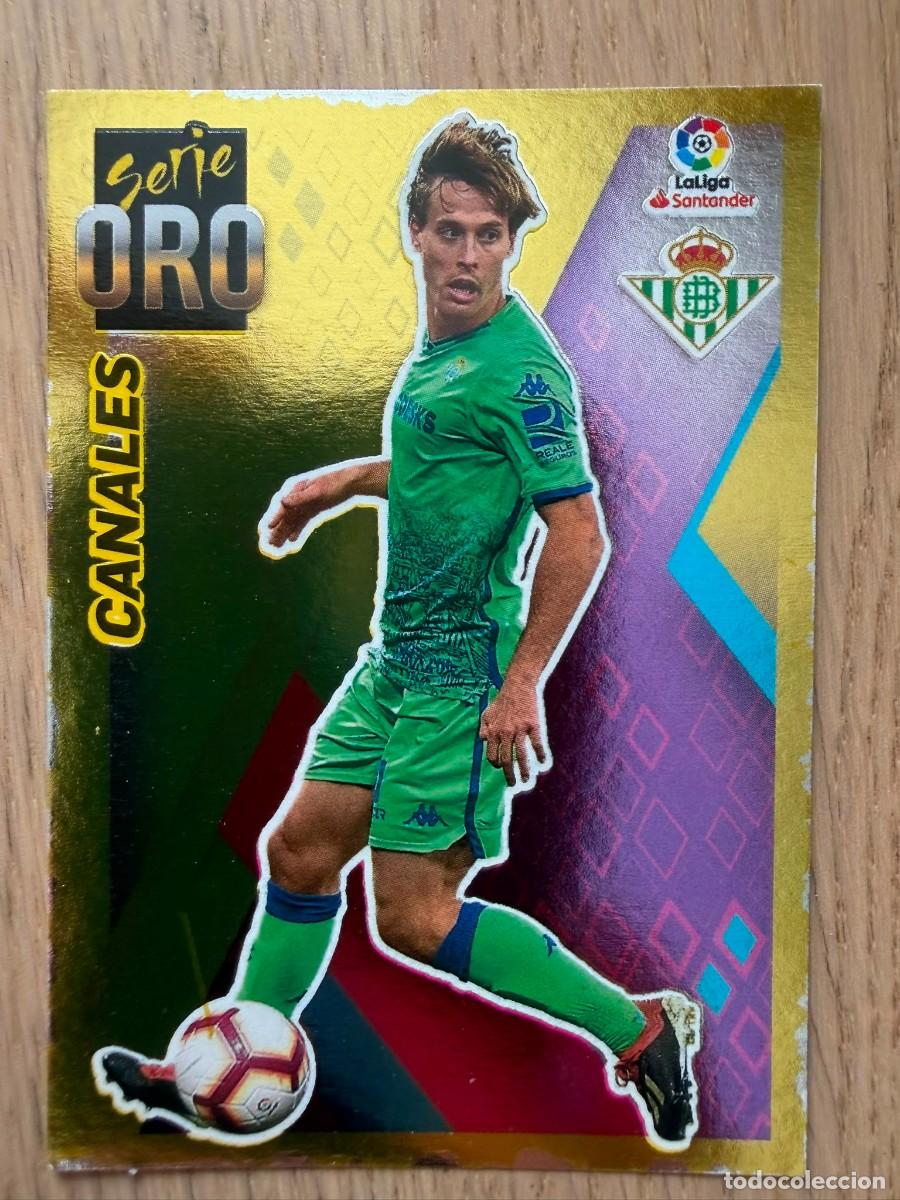 Figurine di Calcio: 1 CANALES SERIE ORO REAL BETIS 19 20 2019 2020 LIGA SANTANDER COLECCIONES ESTE SIN PEGAR STICKER