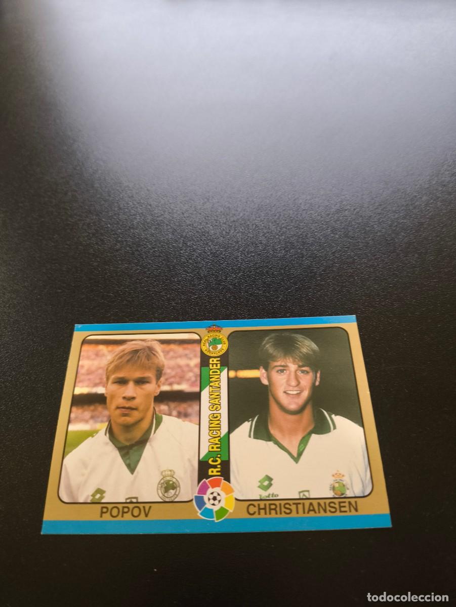 Figurine di Calcio: 71 Popov / Christiansen RACING SANTANDER MUNDICROMO LIGA FUTBOL 1994 1995 94 95 NO PANINI LIGA ESTE