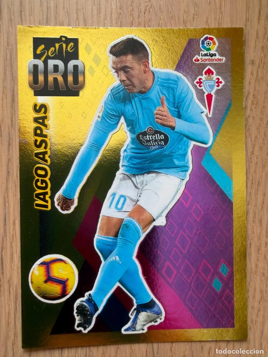 Figurine di Calcio: 2 IAGO ASPAS SERIE ORO CELTA VIGO 19 20 2019 2020 LIGA SANTANDER COLECCIONES ESTE SIN PEGAR STICKER