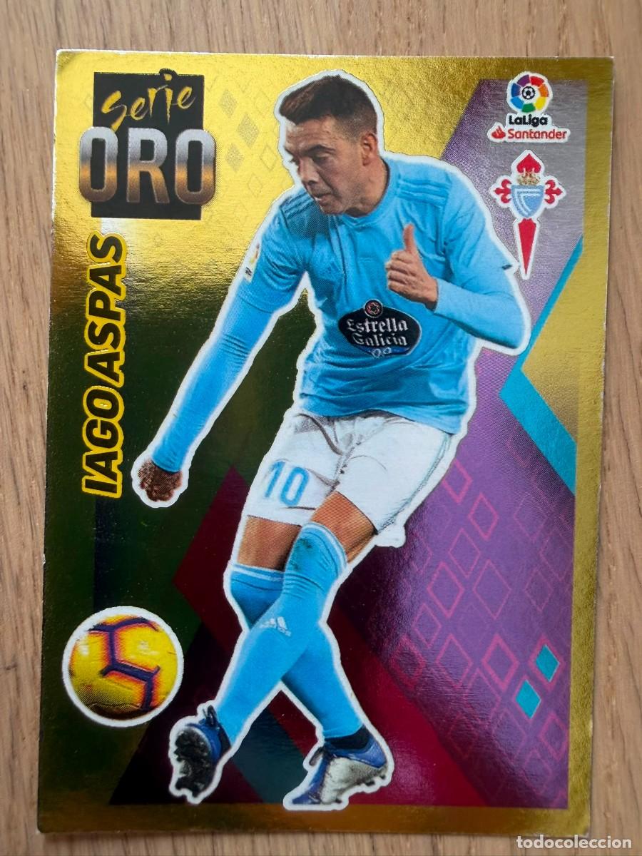 Cromos de Futebol: 2 IAGO ASPAS SERIE ORO CELTA VIGO 19 20 2019 2020 LIGA SANTANDER COLECCIONES ESTE SIN PEGAR STICKER