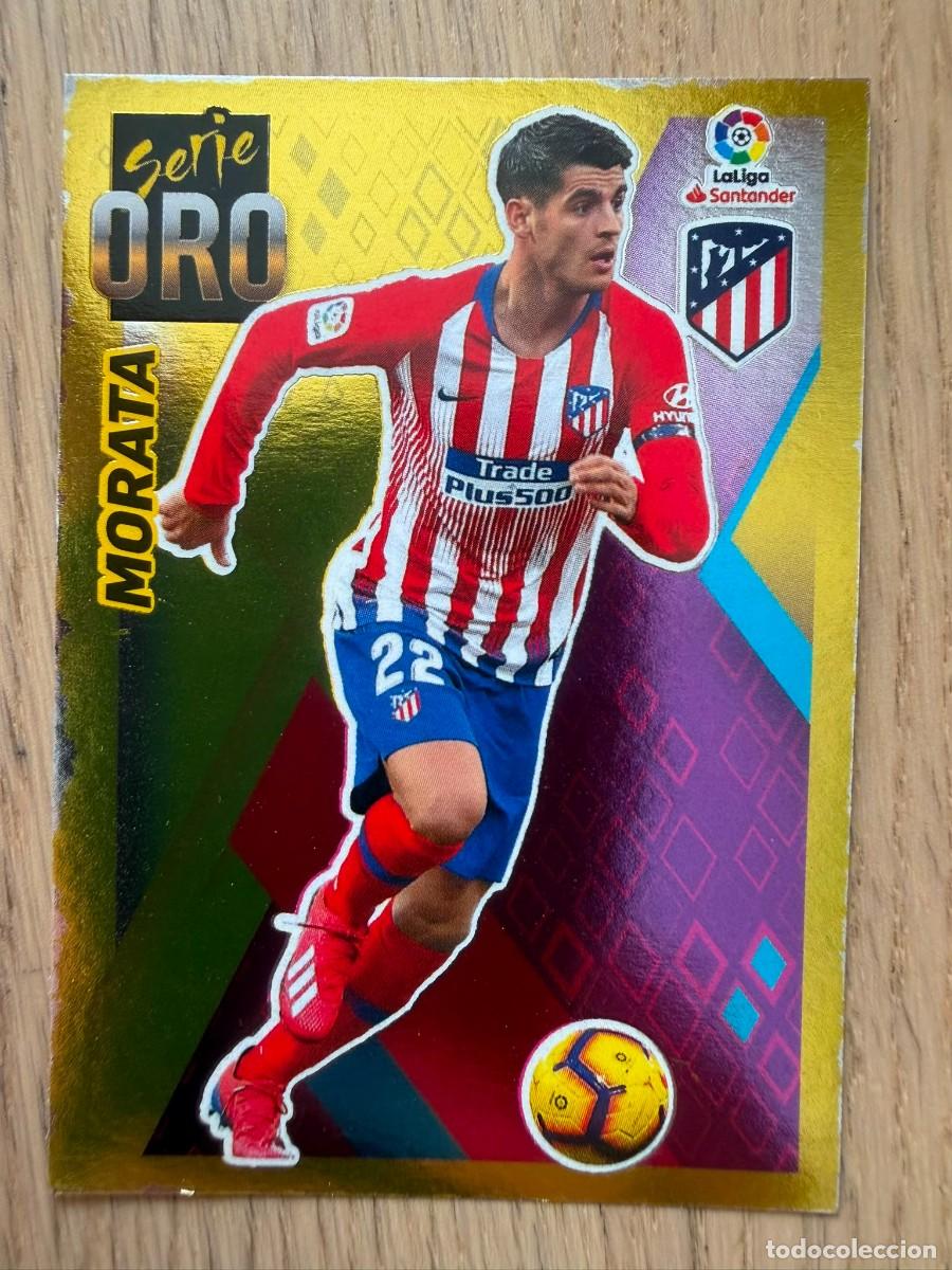 Cromos de Futebol: 7 MORATA SERIE ORO ATLETICO MADRID 19 20 2019 2020 LIGA SANTANDER COLECCIONES ESTE SIN PEGAR STICKER