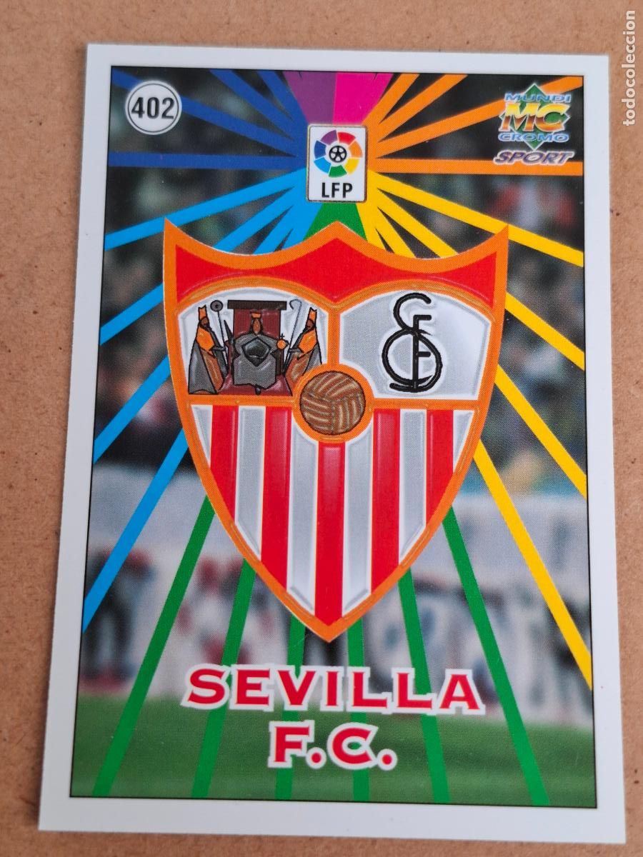 Cromos de Futebol: MUNDICROMO 98 99 1998 1999 - 402 ESCUDO / PLANTILLA - SEVILLA FC - CP14
