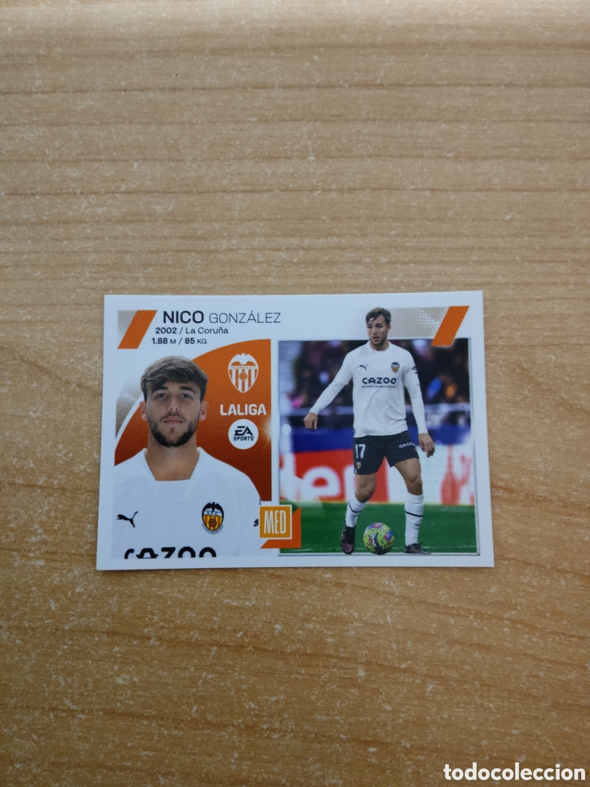 Cromos de Futebol: 14 NICO GONZALEZ VALENCIA LIGA ESTE 2023 2024