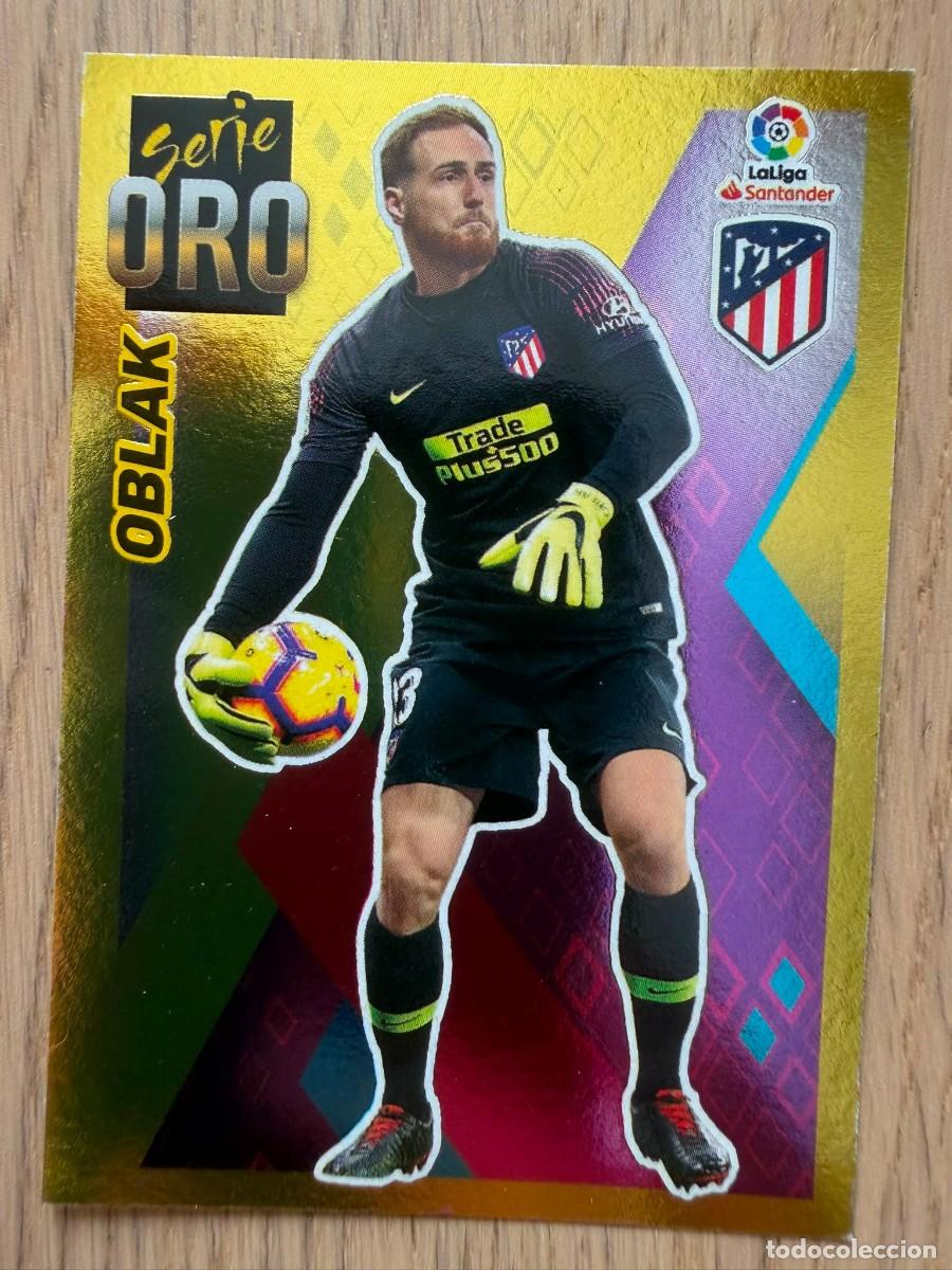 Cromos de Futebol: 8 OBLAK SERIE ORO ATLETICO MADRID 19 20 2019 2020 LIGA SANTANDER COLECCIONES ESTE SIN PEGAR STICKER
