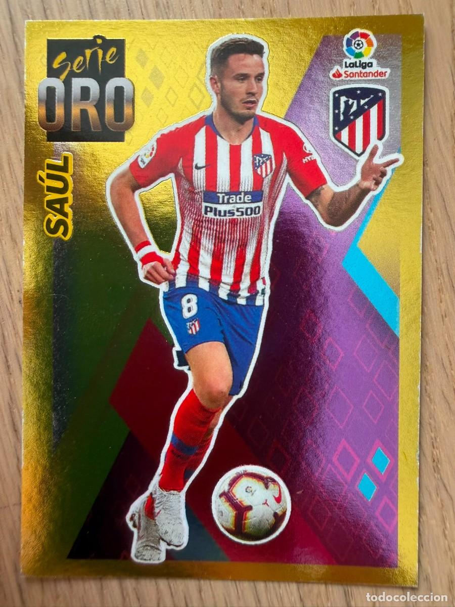 Fu&szlig;ball-Sticker: 12 SAUL SERIE ORO ATLETICO MADRID 19 20 2019 2020 LIGA SANTANDER COLECCIONES ESTE SIN PEGAR STICKER