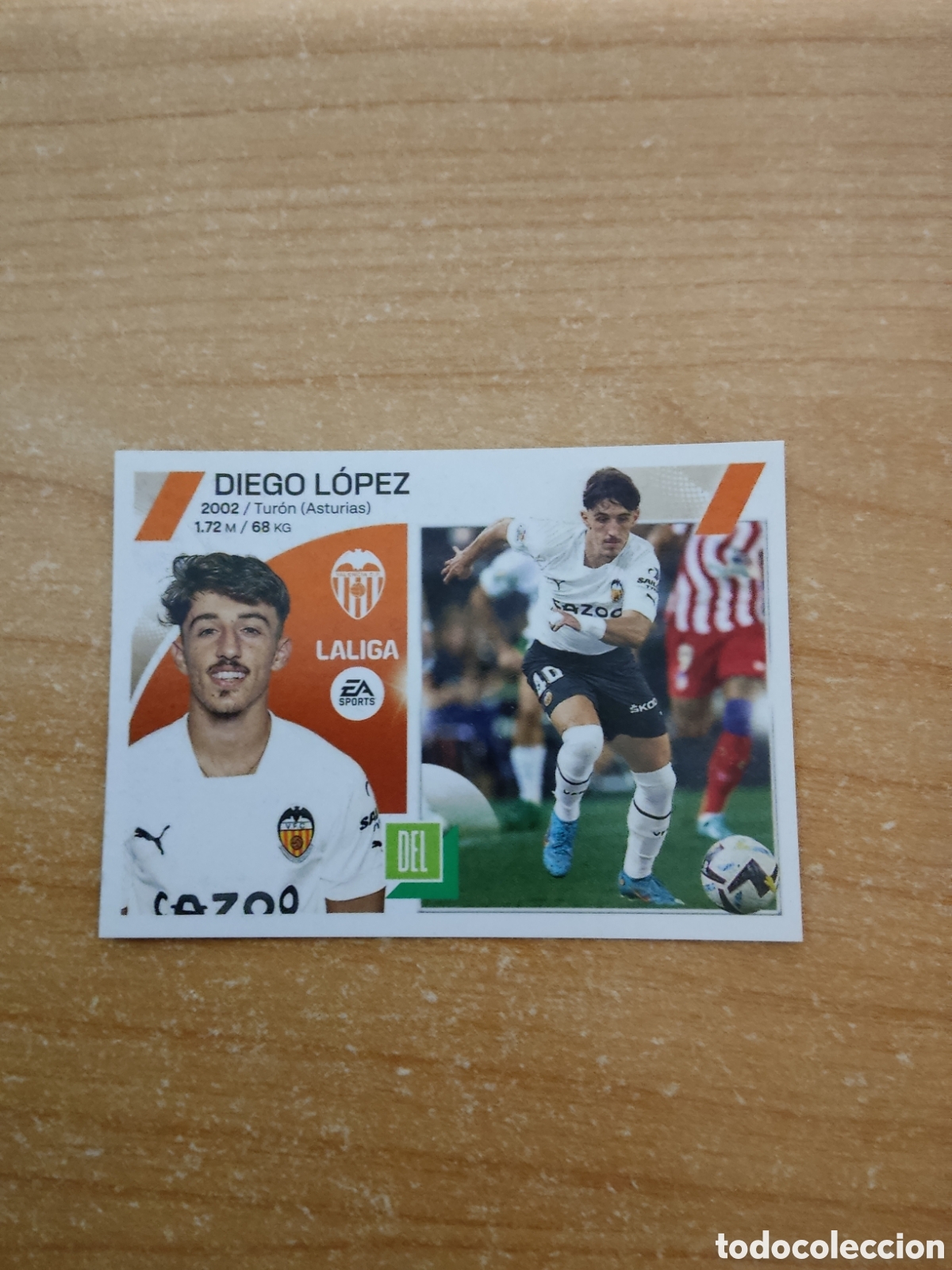 Fu&szlig;ball-Sticker: 16 DIEGO LOPEZ VALENCIA LIGA ESTE 2023 2024