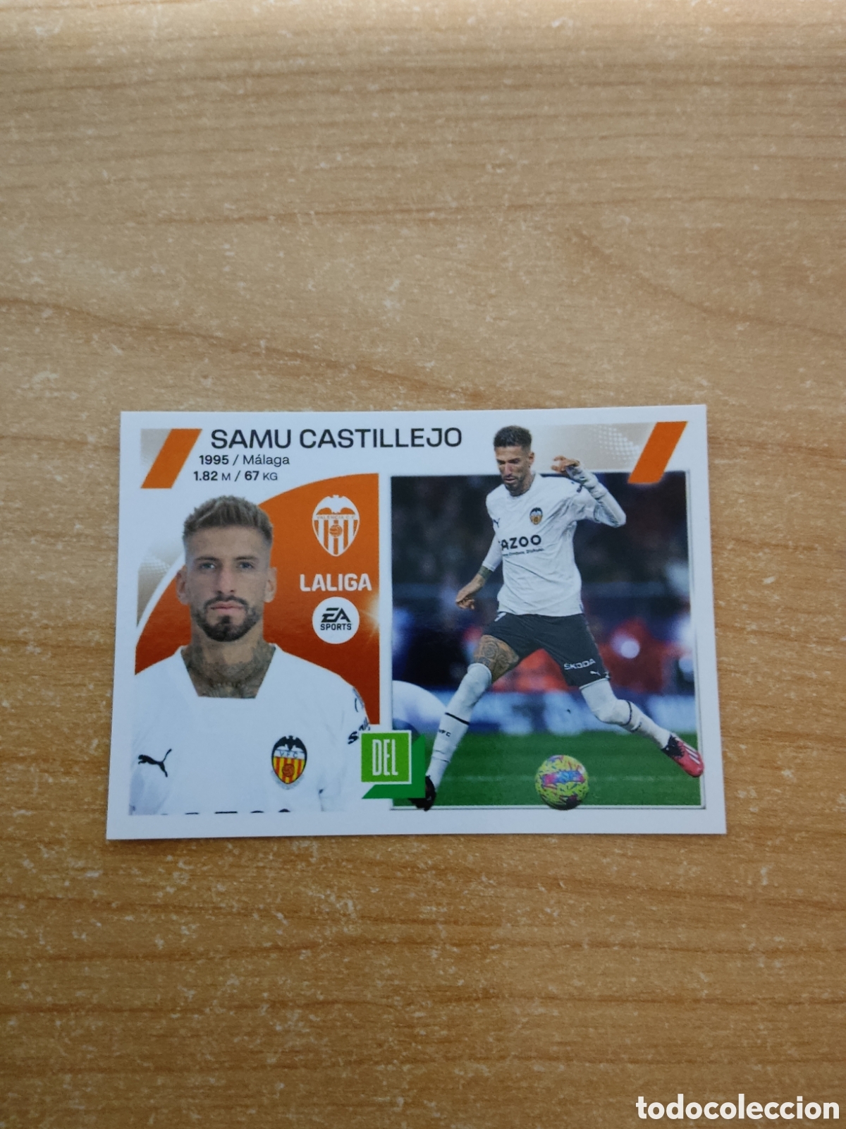 Fu&szlig;ball-Sticker: 17 SAMU CASTILLEJO VALENCIA LIGA ESTE 2023 2024