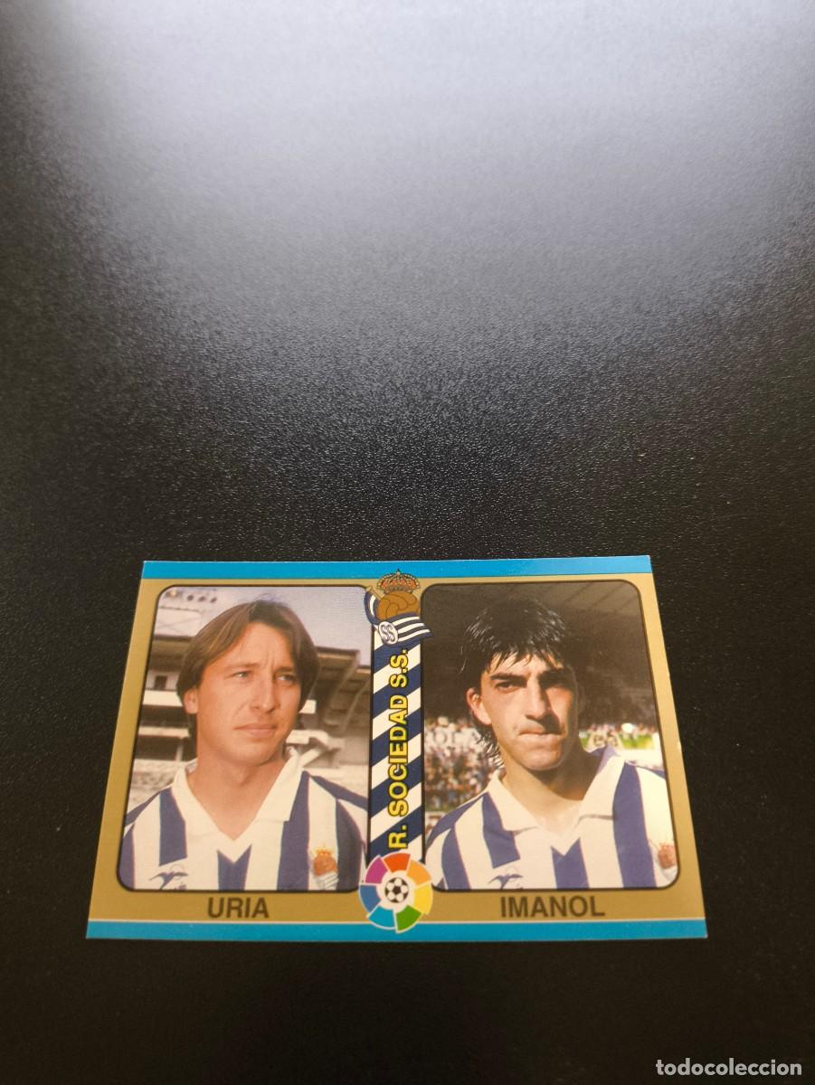 Fu&szlig;ball-Sticker: 93 Uria / Imanol REAL SOCIEDAD MUNDICROMO LIGA FUTBOL TOTAL 1994 1995 94 95 NO PANINI LIGA ESTE