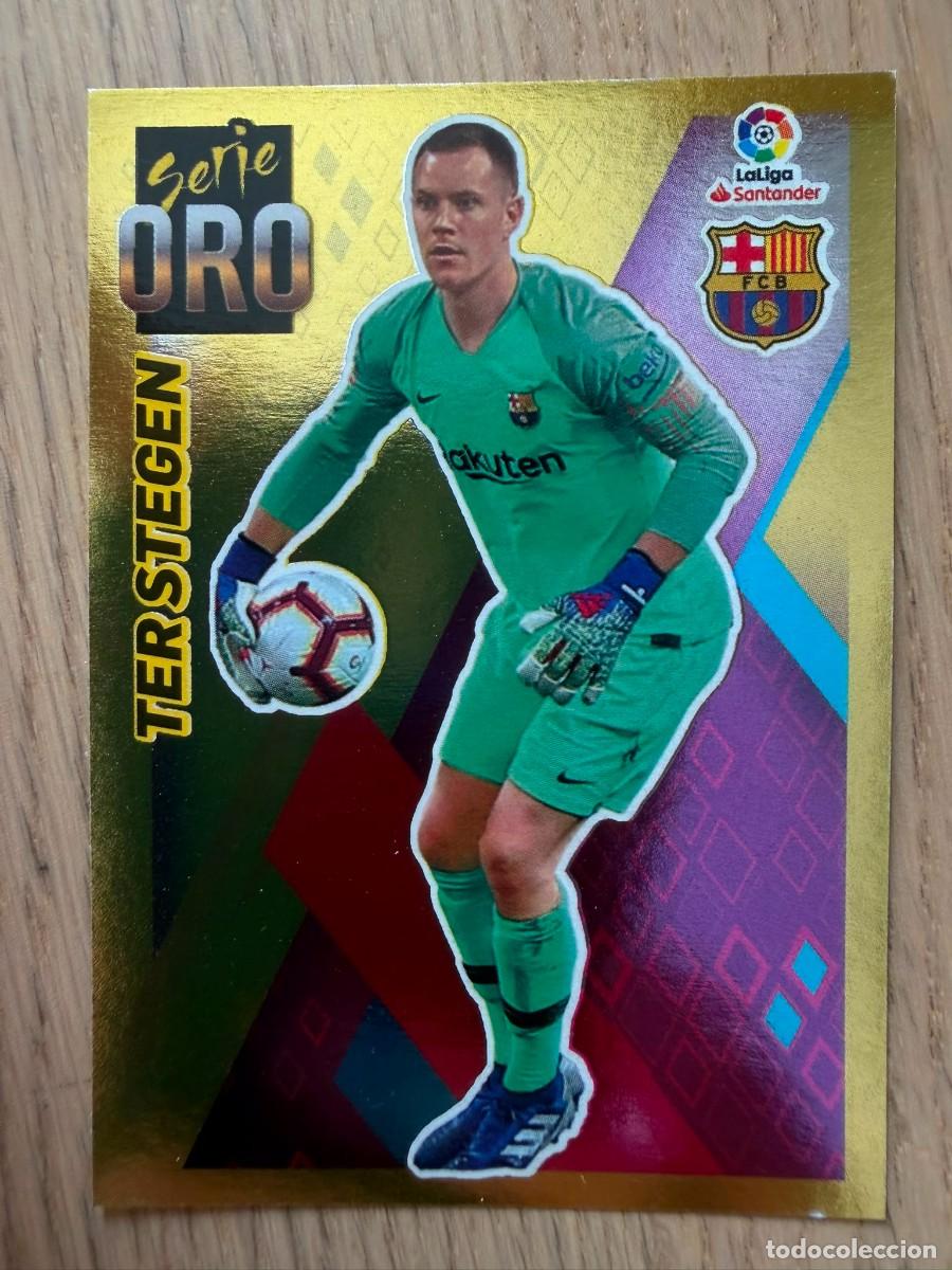 Fu&szlig;ball-Sticker: 14 TER STEGEN SERIE ORO BARCELONA 19 20 2019 2020 LIGA SANTANDER COLECCIONES ESTE SIN PEGAR STICKER