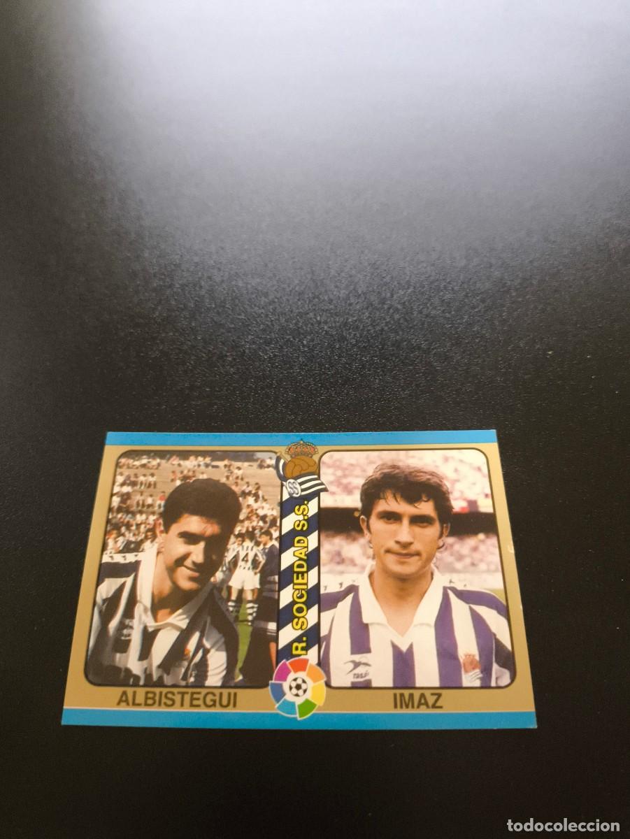 Fu&szlig;ball-Sticker: 94 Albistegui Imaz REAL SOCIEDAD MUNDICROMO LIGA FUTBOL TOTAL 1994 1995 94 95 NO PANINI LIGA ESTE