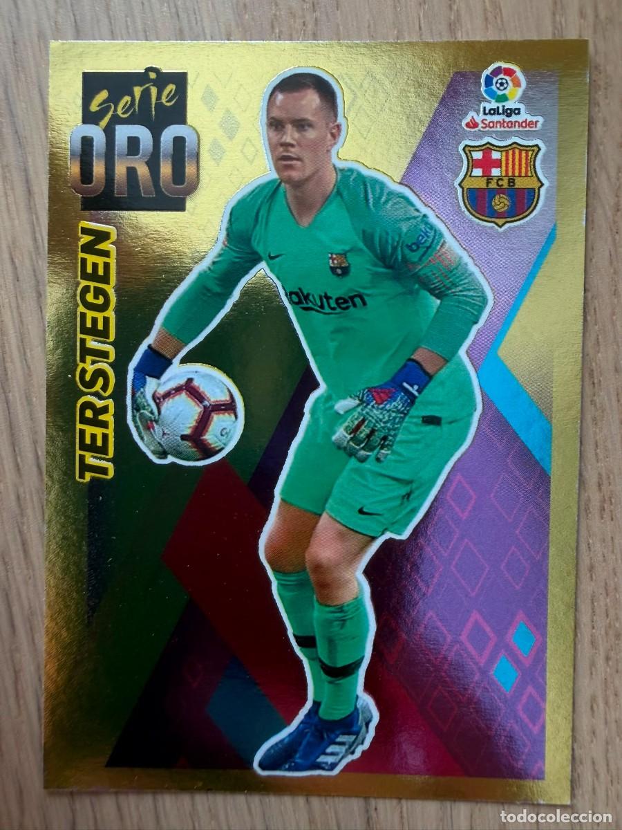 Fu&szlig;ball-Sticker: 14 TER STEGEN SERIE ORO BARCELONA 19 20 2019 2020 LIGA SANTANDER COLECCIONES ESTE SIN PEGAR STICKER
