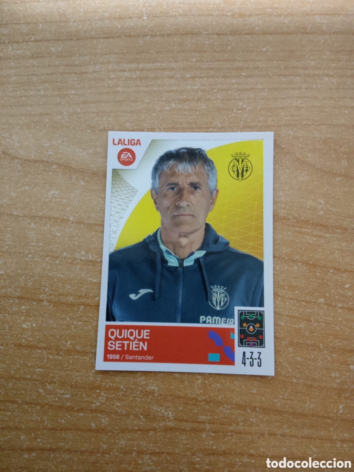 Fu&szlig;ball-Sticker: 2 QUIQUE SETIEN VILLARREAL LIGA ESTE 2023 2024