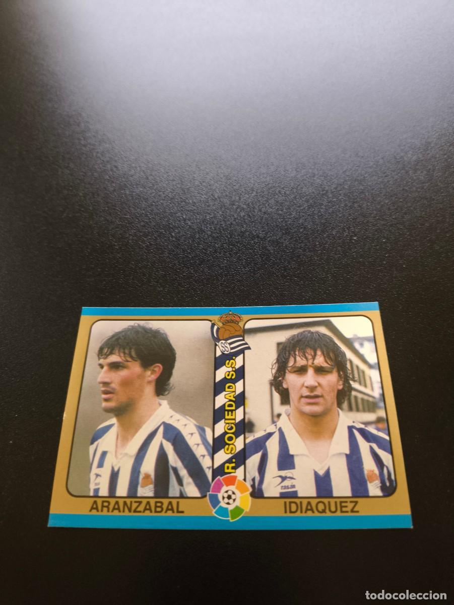 Fu&szlig;ball-Sticker: 99 Aranzabal Idiaquez REAL SOCIEDAD MUNDICROMO LIGA FUTBOL TOTAL 1994 1995 94 95 NO PANINI LIGA ESTE