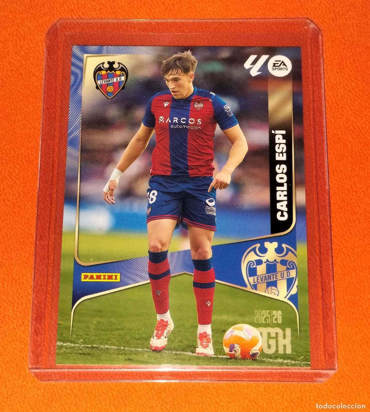Fu&szlig;ball-Sticker: 215 CARLOS ESPI LEVANTE CARD MGK MEGACRACKS LALIGA EA 2025 2026 25 26