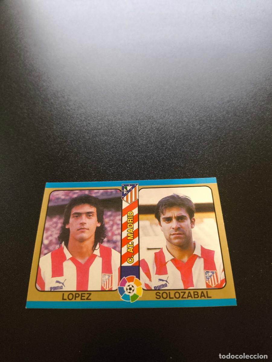 Fu&szlig;ball-Sticker: 102 Lopez Solozabal ATLETICO DE MADRID MUNDICROMO LIGA FUTBOL TOTAL 1994 1995 94 95 PANINI LIGA ESTE