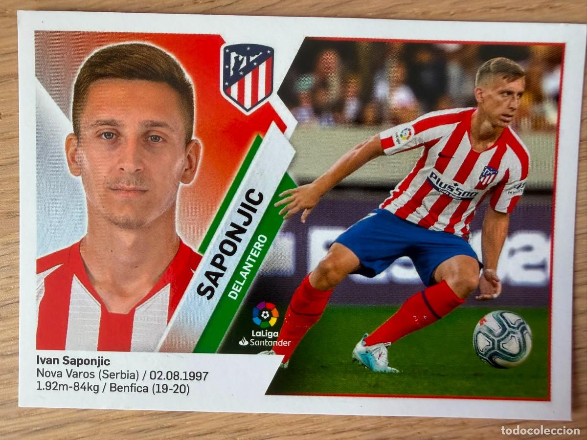 Cromos de f&uacute;tbol: 16 BIS SAPONJIC COLOCA ATLETICO MADRID 19 20 2019 2020 LIGA SANTANDER COLECCIONES ESTE SIN PEGAR