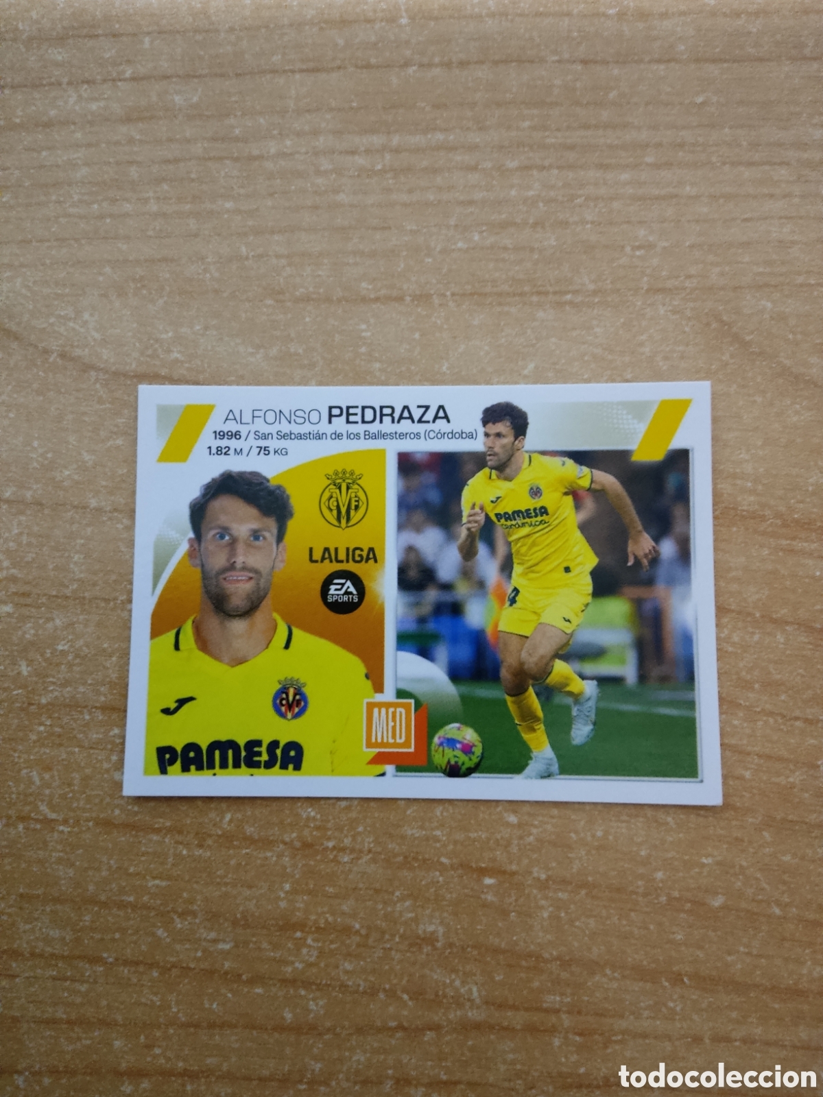 Cromos de f&uacute;tbol: 10 PEDRAZA VILLARREAL LIGA ESTE 2023 2024