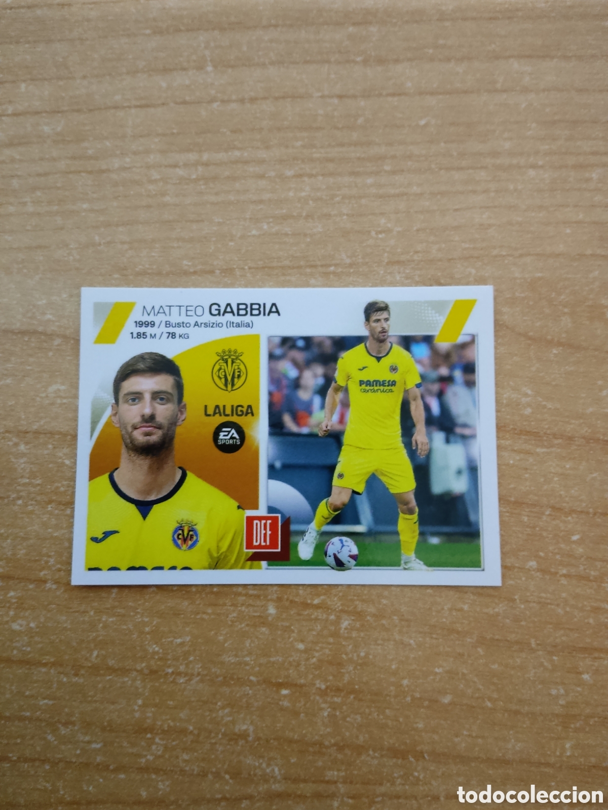Cromos de f&uacute;tbol: 10 BIS GABBIA VILLARREAL LIGA ESTE 2023 2024