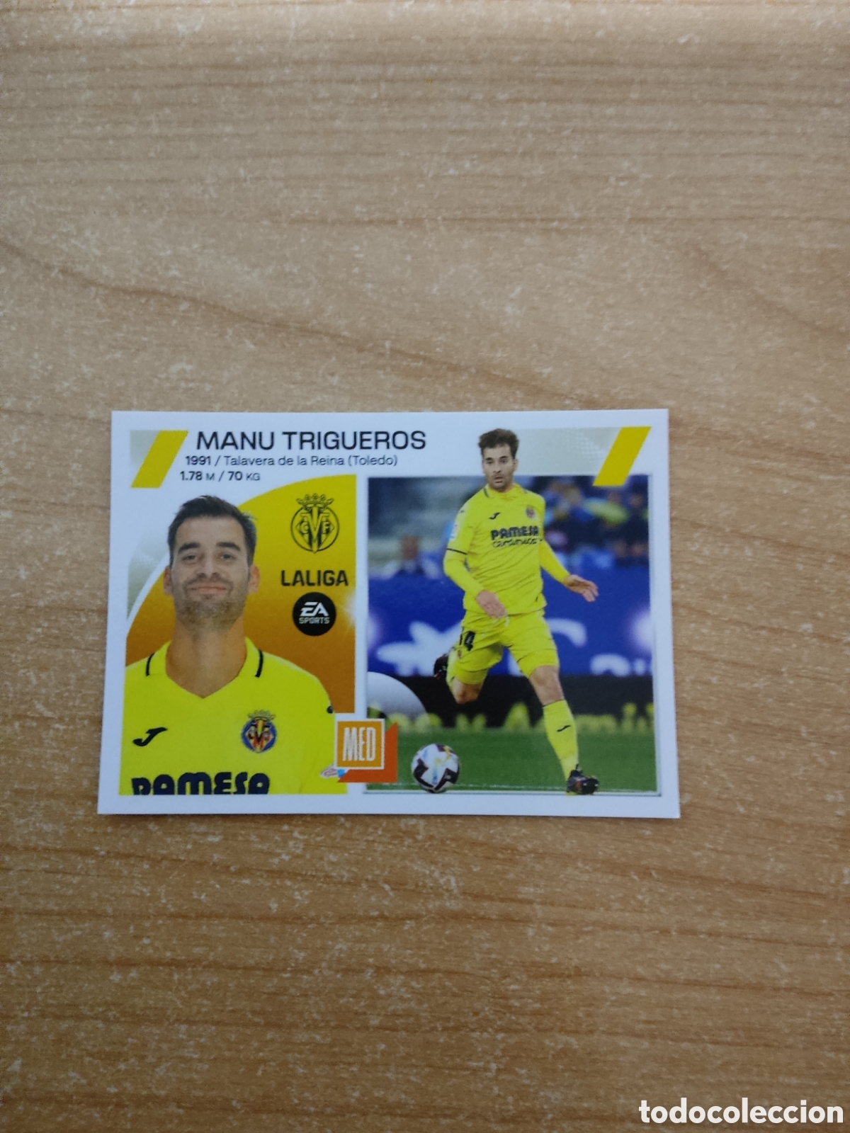 Cromos de f&uacute;tbol: 13 MANU TRIGUEROS VILLARREAL LIGA ESTE 2023 2024