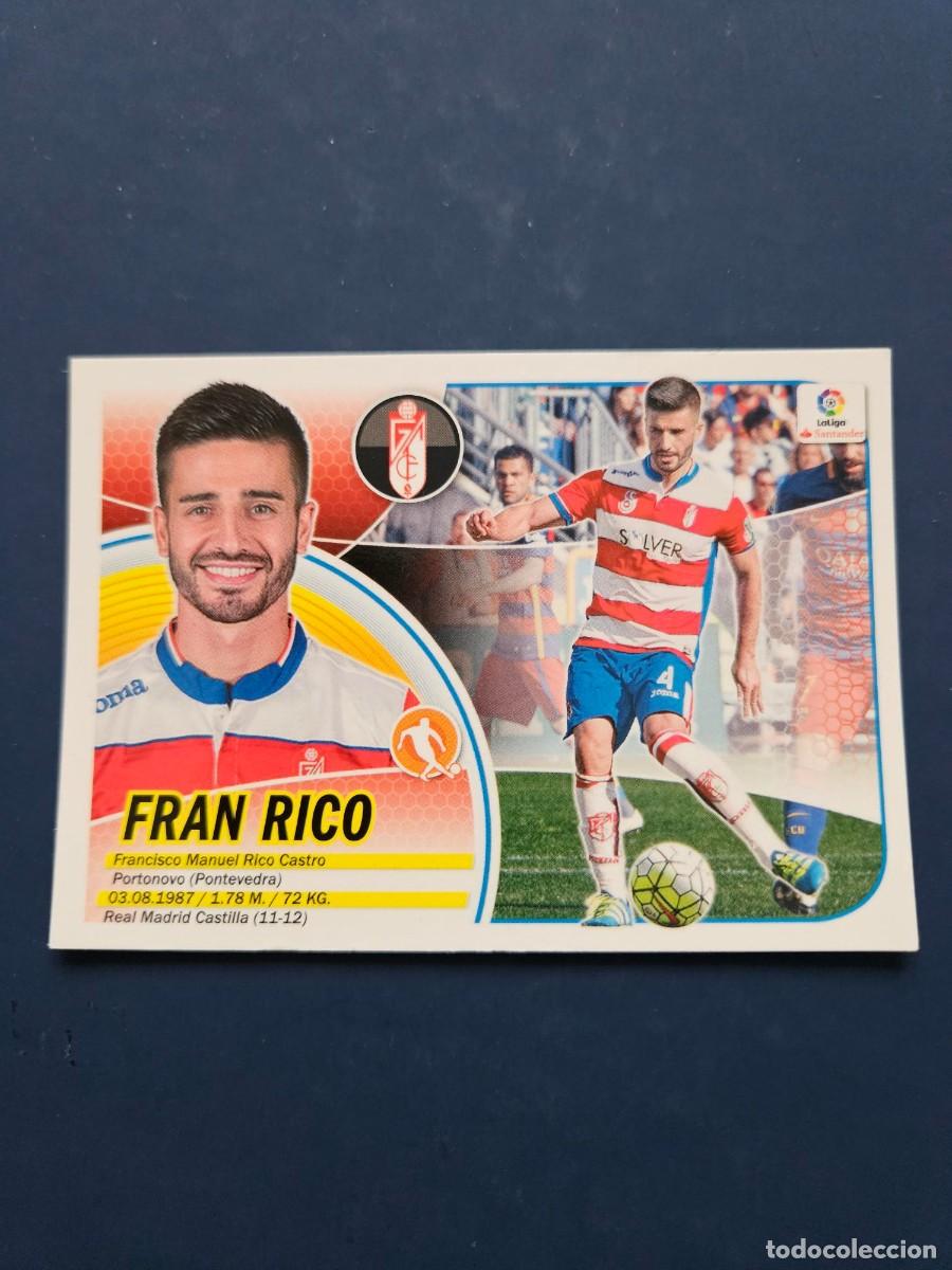 Cartes &agrave; collectionner de Football: N&ordm; 10 FRAN RICO GRANADA LOGO NUEVO LIGA ESTE 16 17 2016 2017 SIN PEGAR NUNCA PEGADO