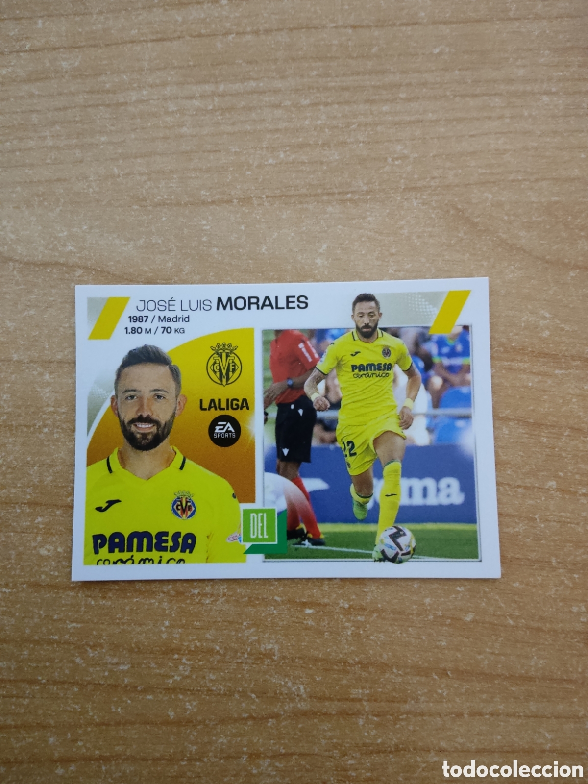 Cartes &agrave; collectionner de Football: 19 A MORALES VILLARREAL LIGA ESTE 2023 2024