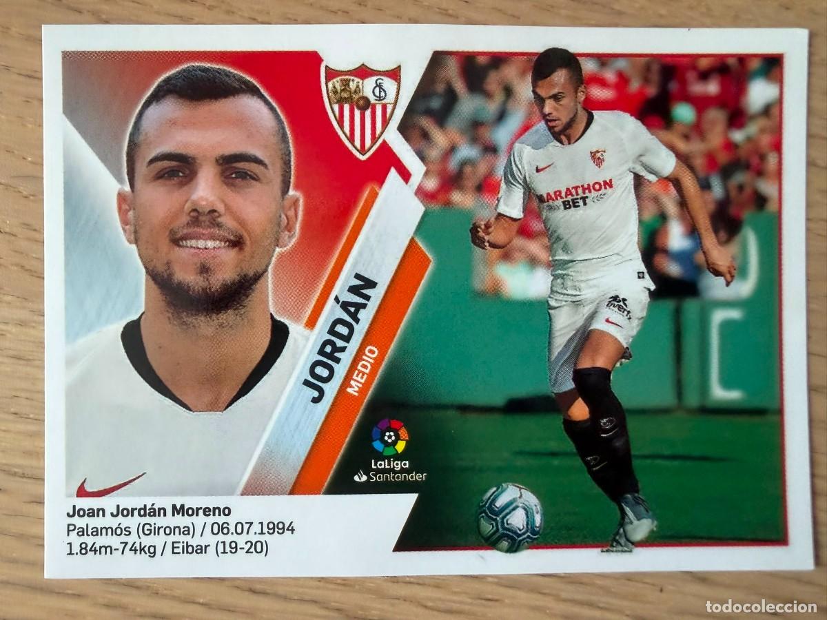 Cartes &agrave; collectionner de Football: FICHAJE 8 JORDAN SEVILLA 19 20 2019 2020 LIGA SANTANDER COLECCIONES ESTE SIN PEGAR STICKER