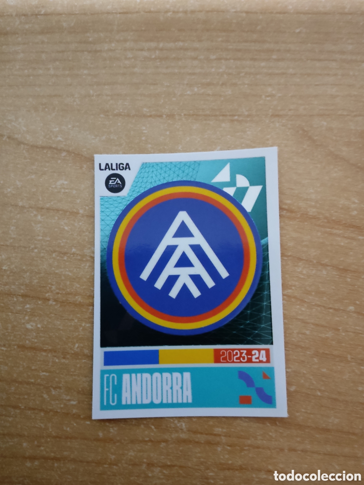 Cromos de f&uacute;tbol: 4 ESCUDO ANDORRA LIGA ESTE 2023 2024