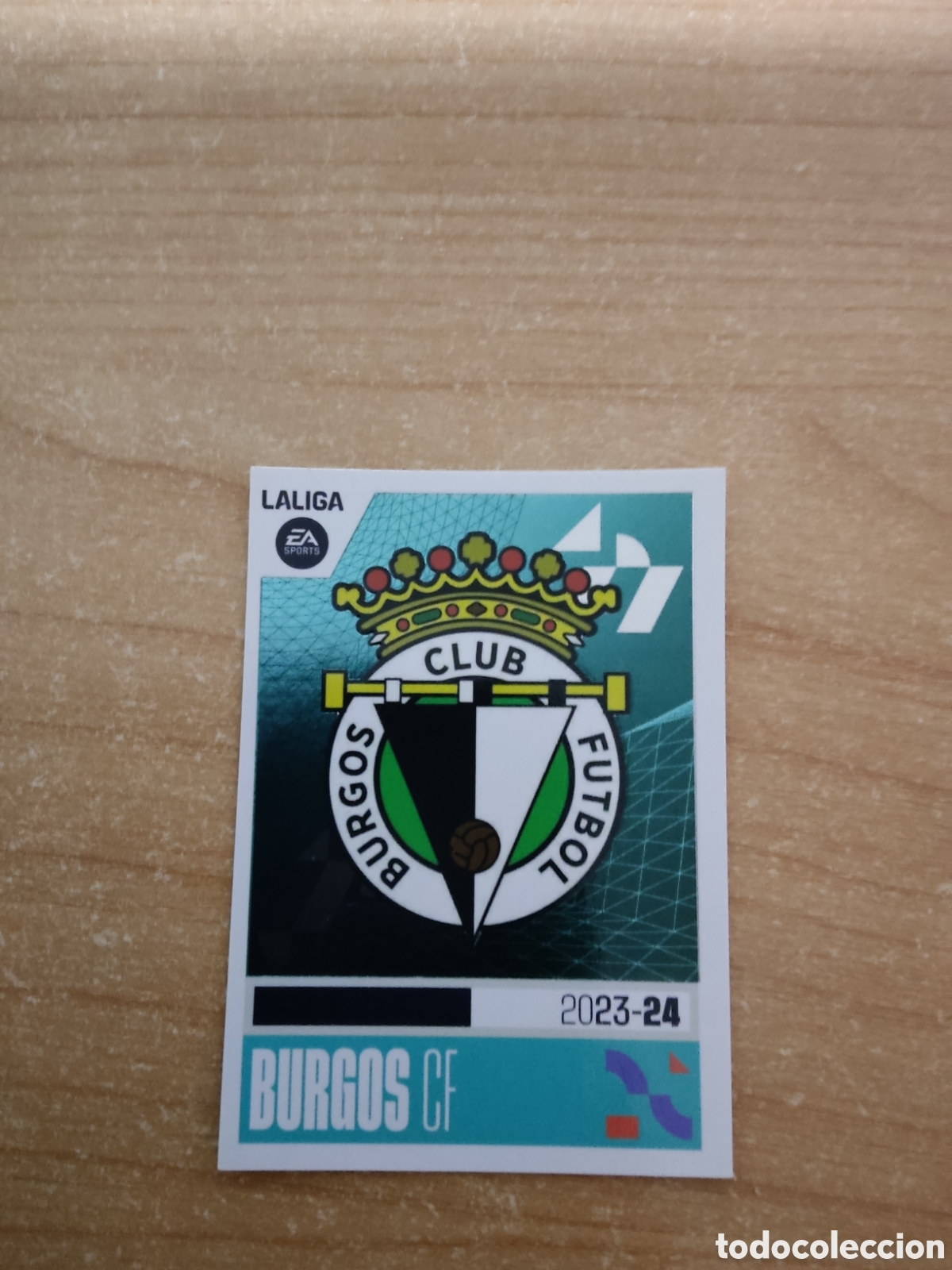 Cromos de f&uacute;tbol: 5 ESCUDO BURGOS LIGA ESTE 2023 2024