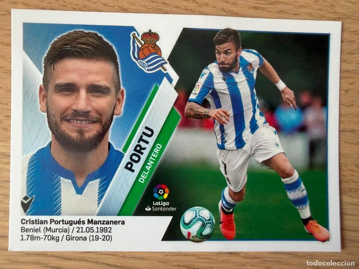 Cromos de f&uacute;tbol: FICHAJE 15 PORTU REAL SOCIEDAD 19 20 2019 2020 LIGA SANTANDER COLECCIONES ESTE SIN PEGAR STICKER
