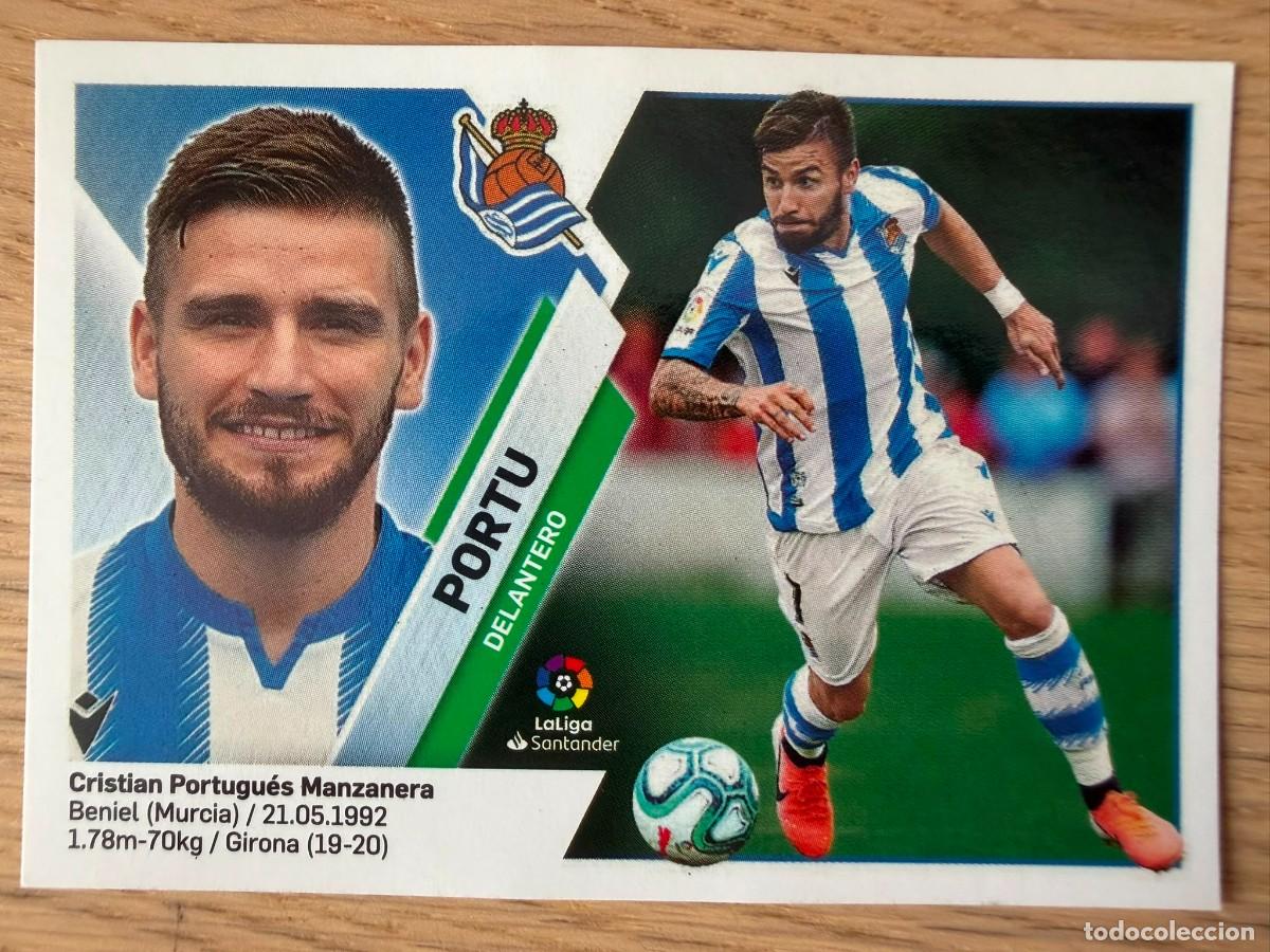 Cromos de f&uacute;tbol: FICHAJE 15 PORTU REAL SOCIEDAD 19 20 2019 2020 LIGA SANTANDER COLECCIONES ESTE SIN PEGAR STICKER