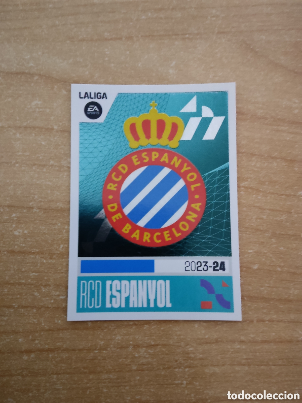 Cromos de f&uacute;tbol: 10 ESCUDO ESPANYOL LIGA ESTE 2023 2024