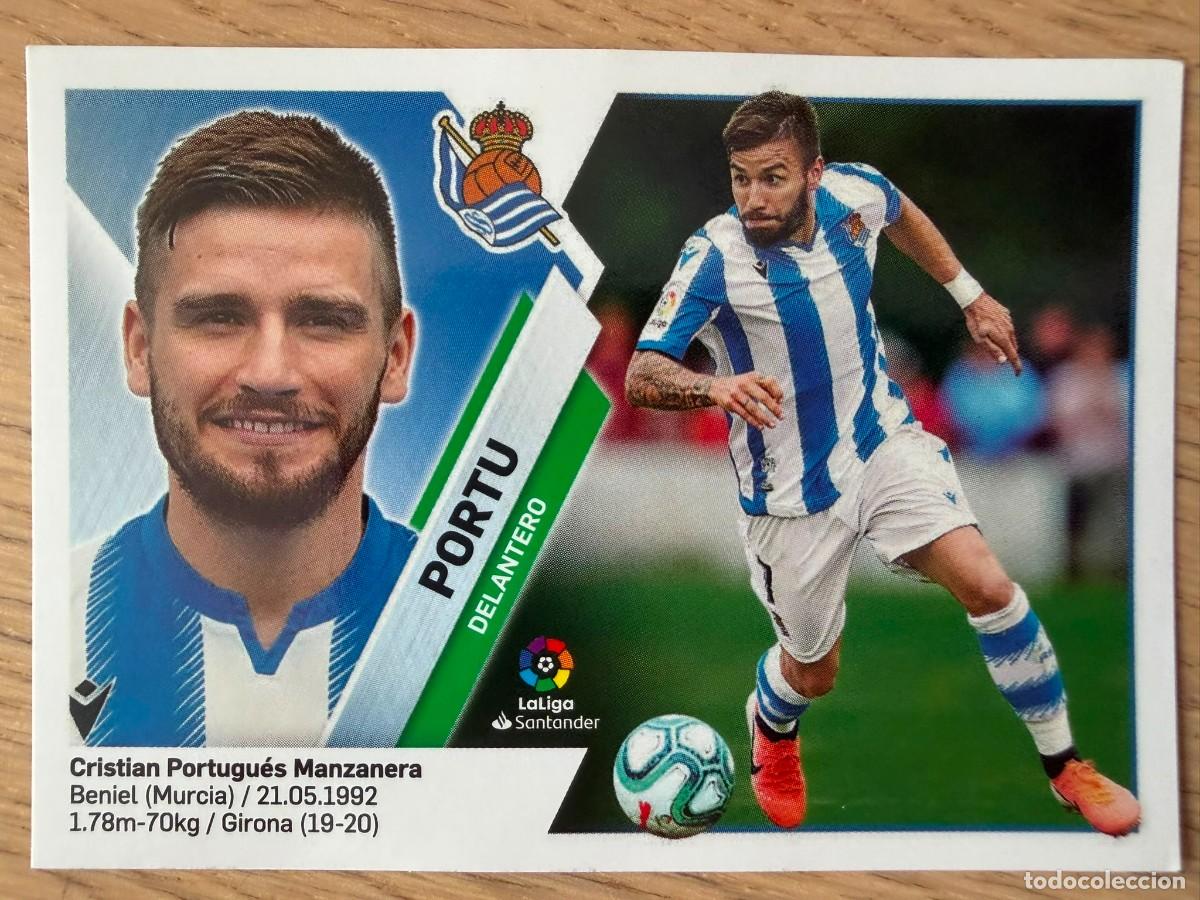 Cromos de f&uacute;tbol: FICHAJE 15 PORTU REAL SOCIEDAD 19 20 2019 2020 LIGA SANTANDER COLECCIONES ESTE SIN PEGAR STICKER