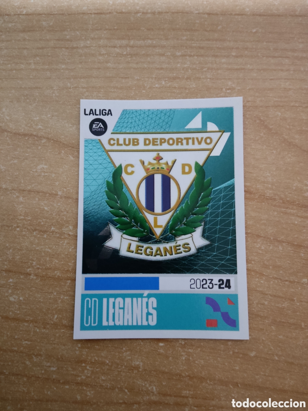 Cromos de f&uacute;tbol: 13 ESCUDO LEGANES LIGA ESTE 2023 2024