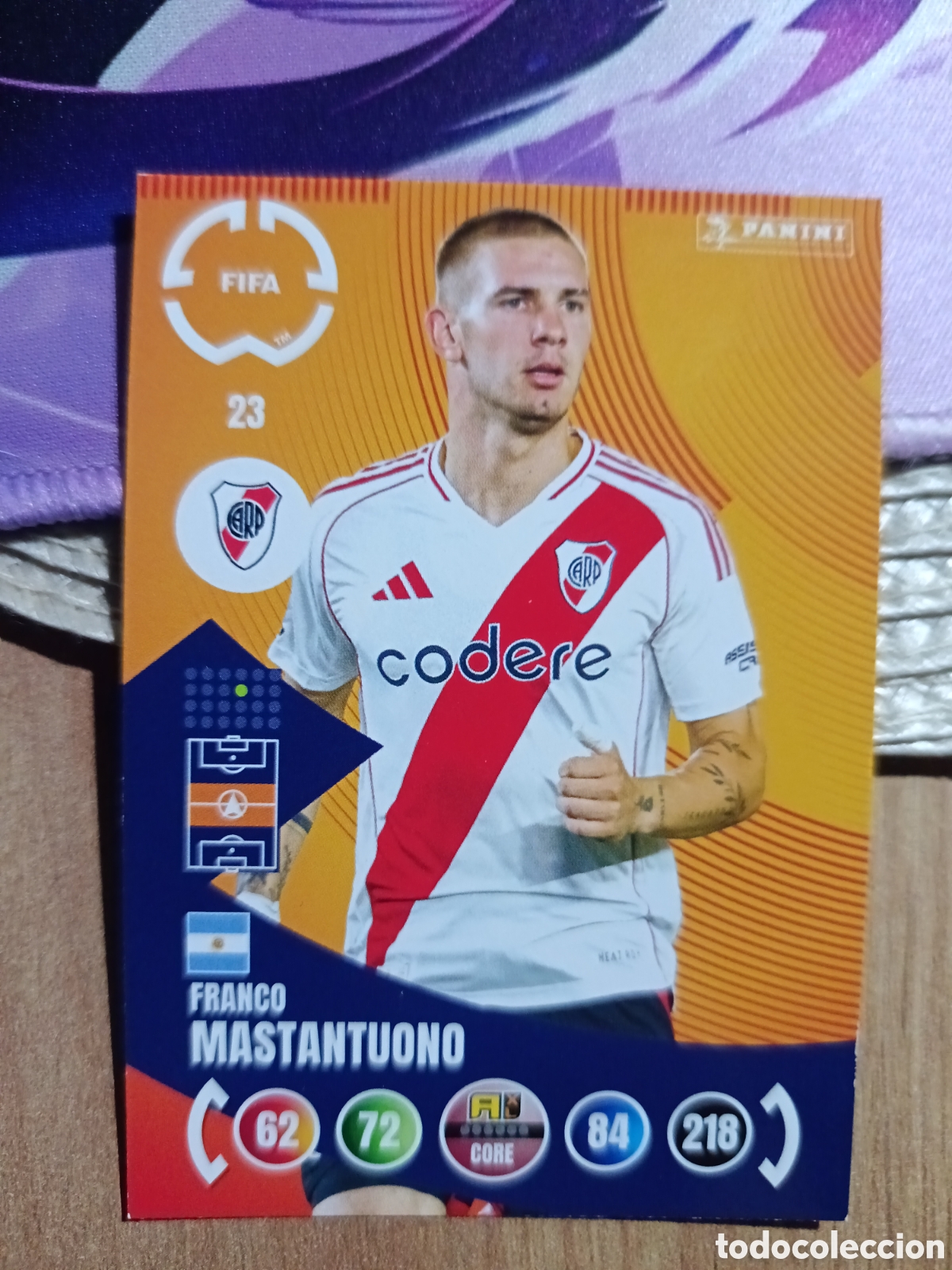 Cromos de f&uacute;tbol: 23 Mastantuono MUNDIAL DE CLUBES ADRENALYN 2025