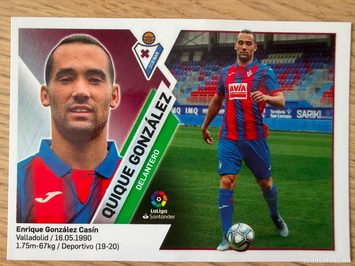 Cromos de f&uacute;tbol: FICHAJE 21 QUIQUE GONZALEZ EIBAR 19 20 2019 2020 LIGA SANTANDER COLECCIONES ESTE SIN PEGAR STICKER