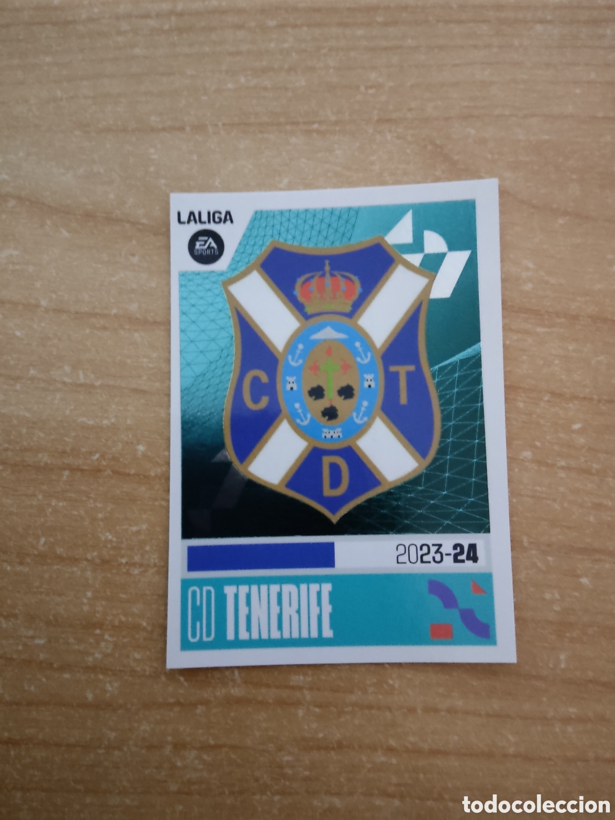 Cromos de f&uacute;tbol: 19 ESCUDO TENERIFE LIGA ESTE 2023 2024
