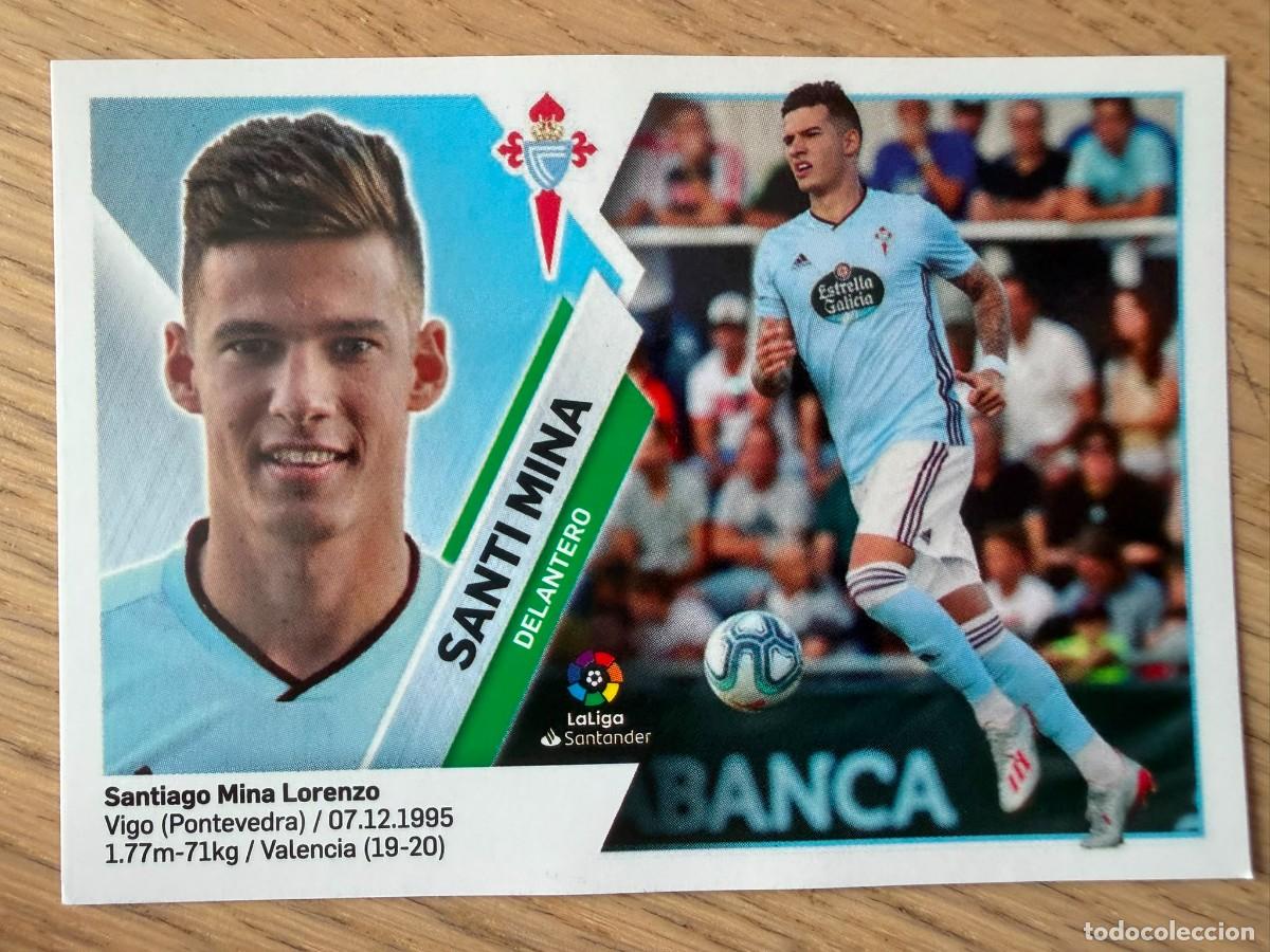 Cromos de f&uacute;tbol: FICHAJE 24 SANTI MINA CELTA VIGO 19 20 2019 2020 LIGA SANTANDER COLECCIONES ESTE SIN PEGAR STICKER