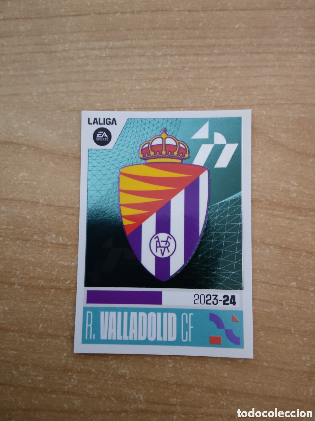 Cromos de f&uacute;tbol: 20 ESCUDO REAL VALLADOLID LIGA ESTE 2023 2024