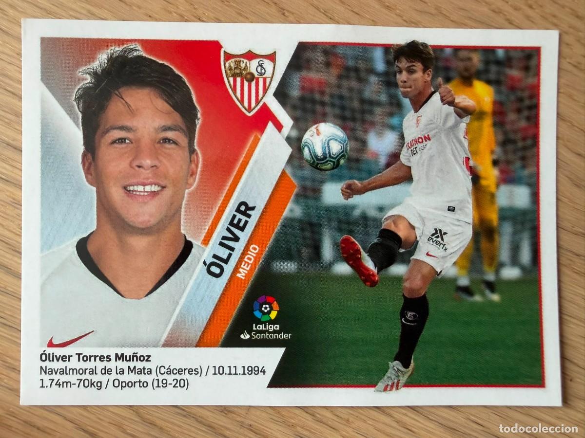 Cromos de f&uacute;tbol: FICHAJE 26 OLIVER TORRES SEVILLA 19 20 2019 2020 LIGA SANTANDER COLECCIONES ESTE SIN PEGAR STICKER