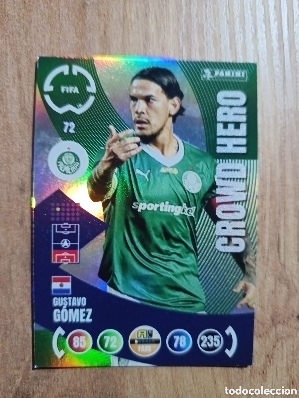 Cromos de f&uacute;tbol: 72 Gustavo G&oacute;mez MUNDIAL DE CLUBES ADRENALYN 2025